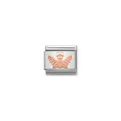 Nomination COMPOSABLE CLASSIC SYMBOLE Element aus Edelstahl, mit 9kt Rosegold verziert (14_Engel) 430104/14