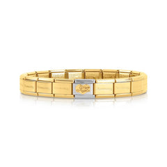 Nomination Armband Classic BR 01 122015 Edelstahl und 18k gold (20_CLASSIC) 039244/20