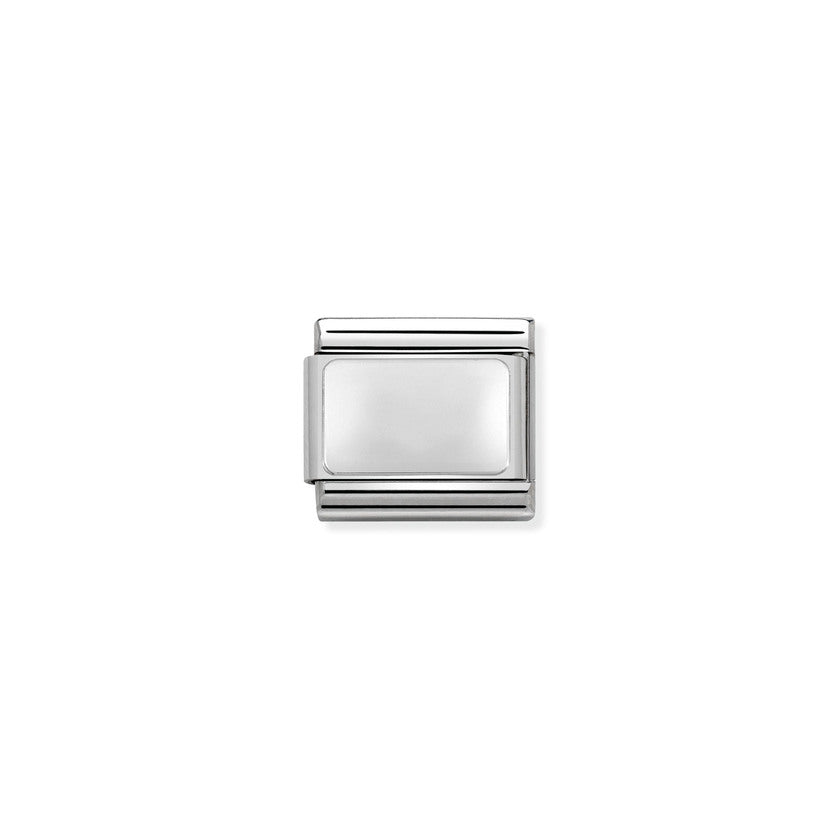 Nomination COMPOSABLE Classic PLAETTCHEN Edelstahl und Silber 925 (LO) CUSTOM (01-01) 330104/01