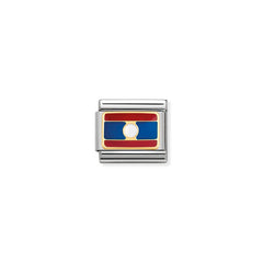 Nomination Composable Classic ASIEN Edelstahl, Email und 18K-Gold (21_LAOS) 030236/21