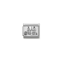 Nomination Composable Classic MONUMENTS RELIEF acciaio e argento 925 (16_Piazza di Spagna) 330105/16