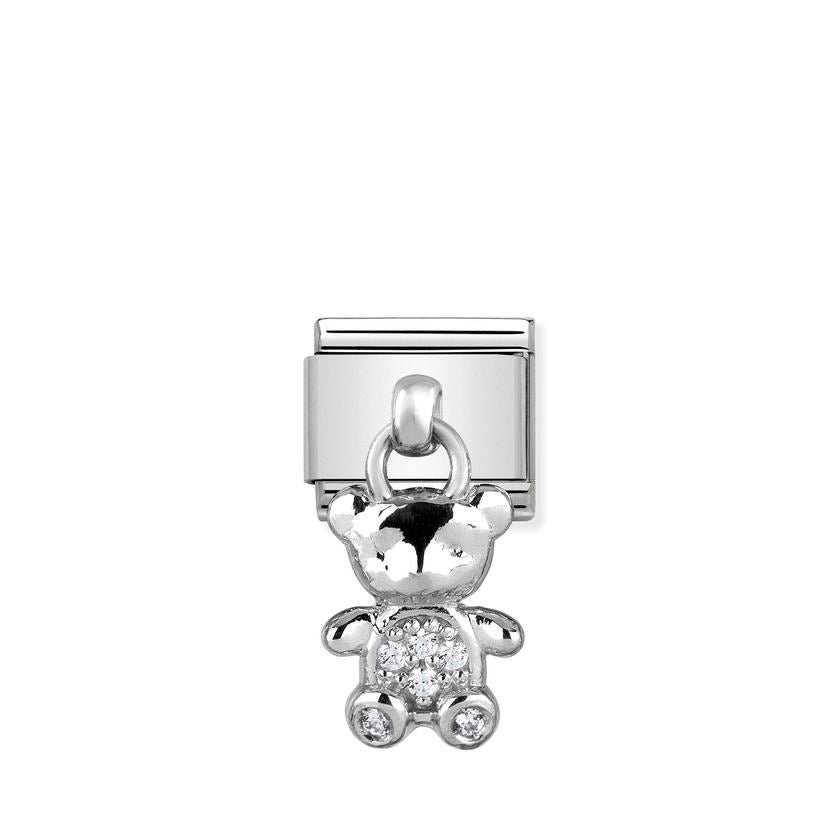 Nomination Composable Classic CHARMS Edelstahl und Silber 925 (23_Baerchen) 331800/23