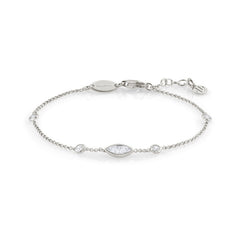 Nomination Armband BELLA in 925er Silber und Cubic Zirkonia (008_Silberne Schiffchen) 142681/008