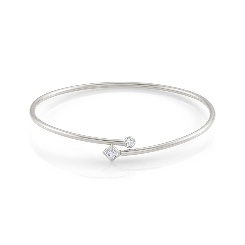 Nomination Armreif BELLA in 925er Silber und Cubic Zirkonia (005_Silberne Raute) 142683/005