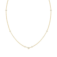 Nomination Halskette BELLA in 925er Silber und Cubic Zirkonia (007_Gelbgoldenere Kreis) 142684/007