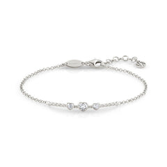 Nomination Armband BELLA mit Plakette in 925er Silber und Cubic Zirkonia (001_Silbernes Herz) 142682/001