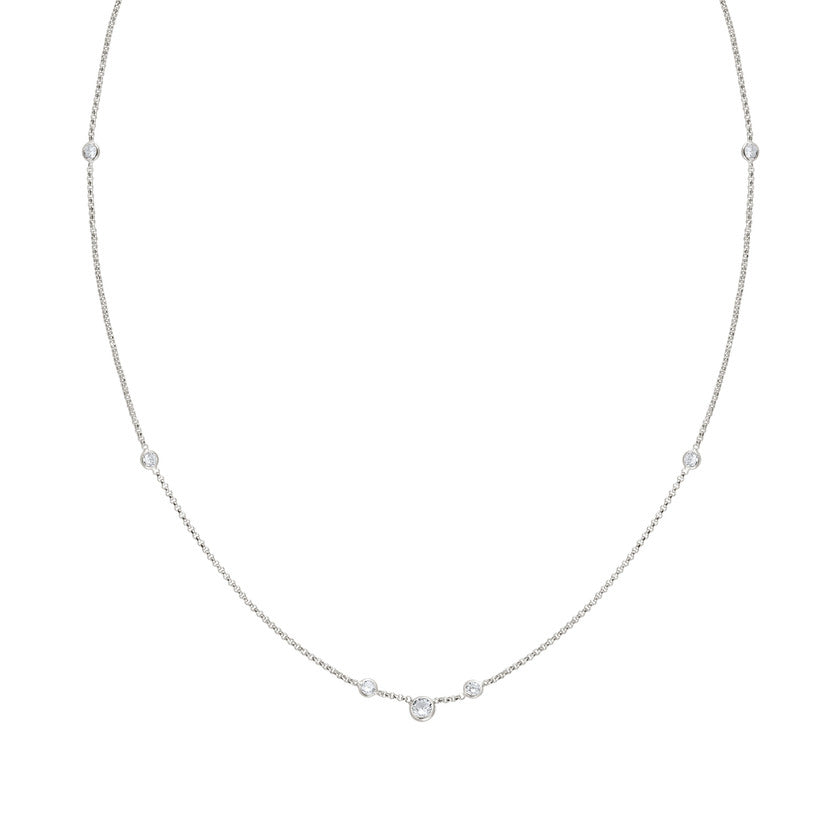 Nomination Halskette BELLA in 925er Silber und Cubic Zirkonia (009_Silberner Kreis) 142684/009