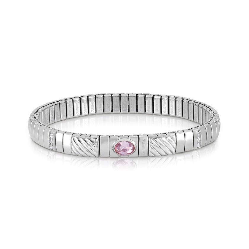 Nomination Armband XTE in Edelstahl, 925er Silber und Cubic Zirkonia (003_ROSA) 043332/003