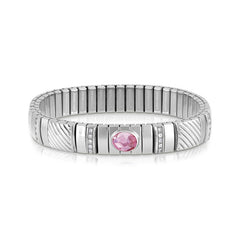 Nomination Armband XTE in Edelstahl, 925er Silber und Cubic Zirkonia MEDIUM (003_ROSA) 043334/003