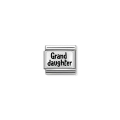 Nomination COMPOSABLE CLASSIC PLAETTCHEN aus Edelstahl, mit 925er Silber verziert, (43_GRAND DAUGHTER) 330102/43