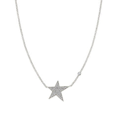 Nomination Halskette STELLA in 925er Silber und Cubic Zirkonia (grosser Stern) (010_(Silber)) 146709/010