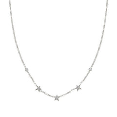 Nomination Halskette STELLA in 925er Silber und Cubic Zirkonia (3 kleine) (010_(Silber)) 146711/010
