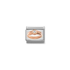 Nomination COMPOSABLE CLASSIC SYMBOLE aus Edelstahl, mit 9Kt Rosegold verziert, (04_Ring) 430305/04