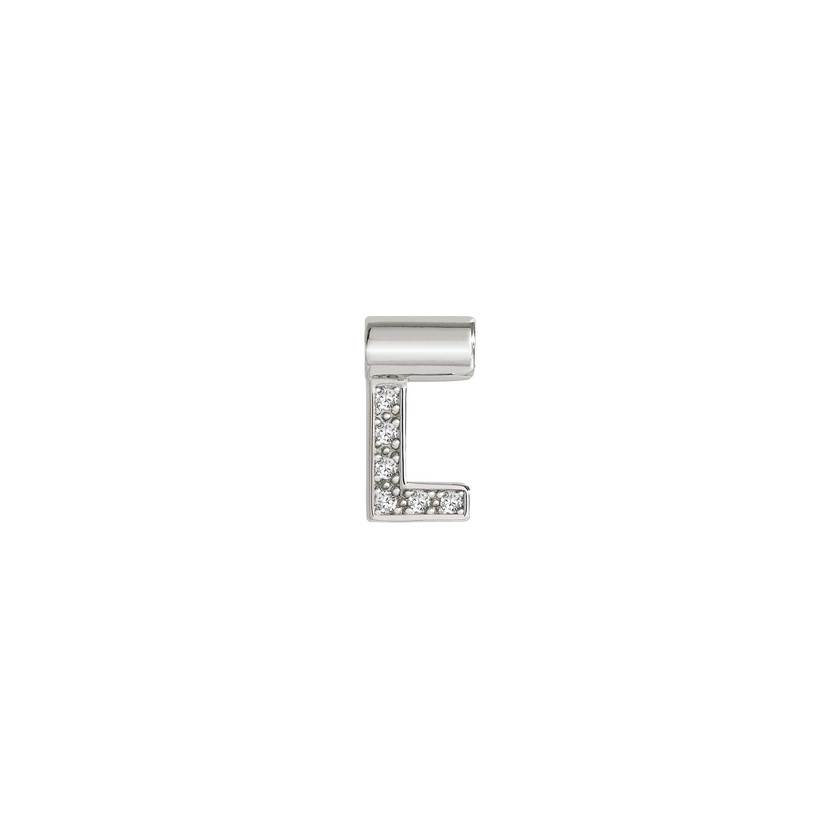 Nomination SeiMia Buchstaben in 925er Silber und Cubic Zirkonia (012_L) 147115/012
