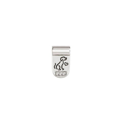 Nomination SEIMIA Anhaenger aus 925er Silber, mit Cubic Zirkonia verziert, (002_Hund) 147121/002