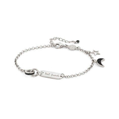 Nomination Armband EASYCHIC aus 925er Silber und Cubic Zirkonia (044_Best Friends Verzierung Silber) 147901/044