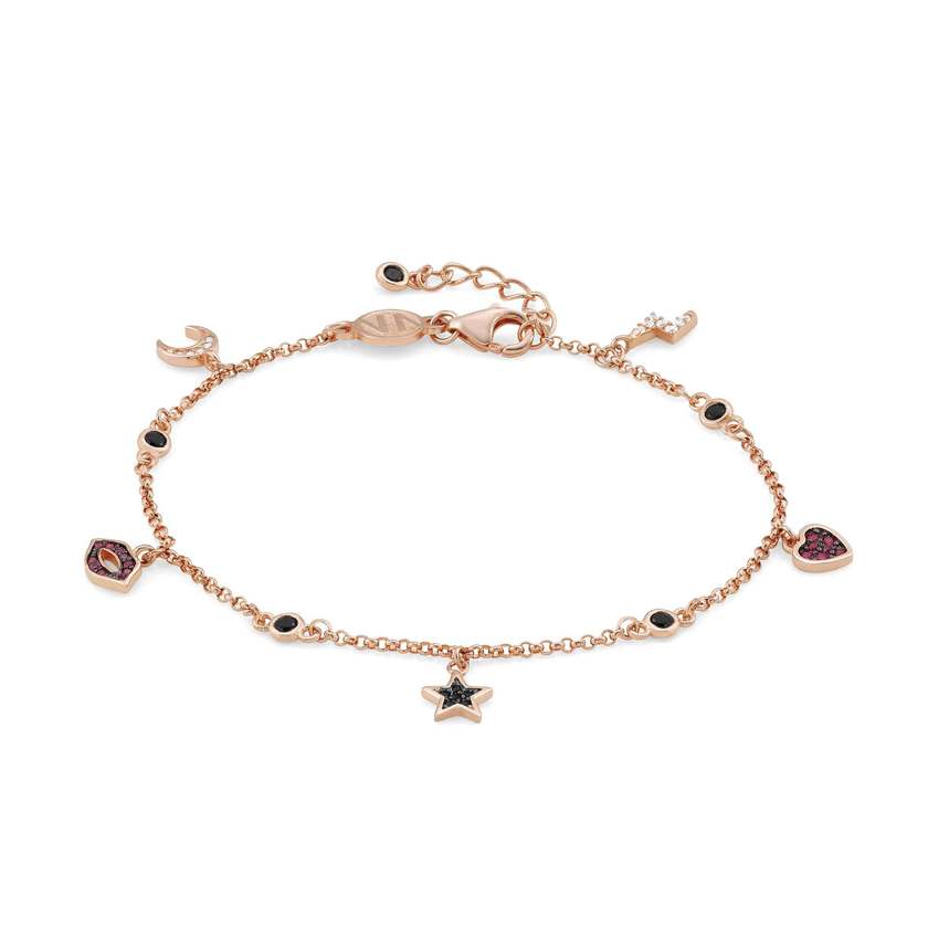 Nomination Armband SWEETROCK aus 925er Silber und Cubic Zirkonia (039_Kombination Rosegold) 148002/039