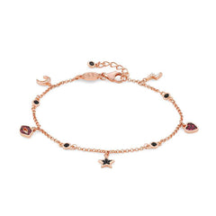 Nomination Armband SWEETROCK aus 925er Silber und Cubic Zirkonia (039_Kombination Rosegold) 148002/039