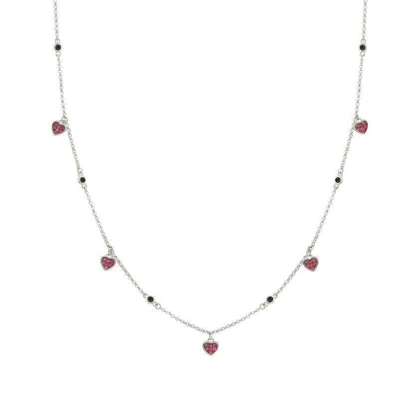 Nomination Halskette SWEETROCK aus 925er Silber und Cubic Zirkonia (001_Silbernes Herz) 148003/001