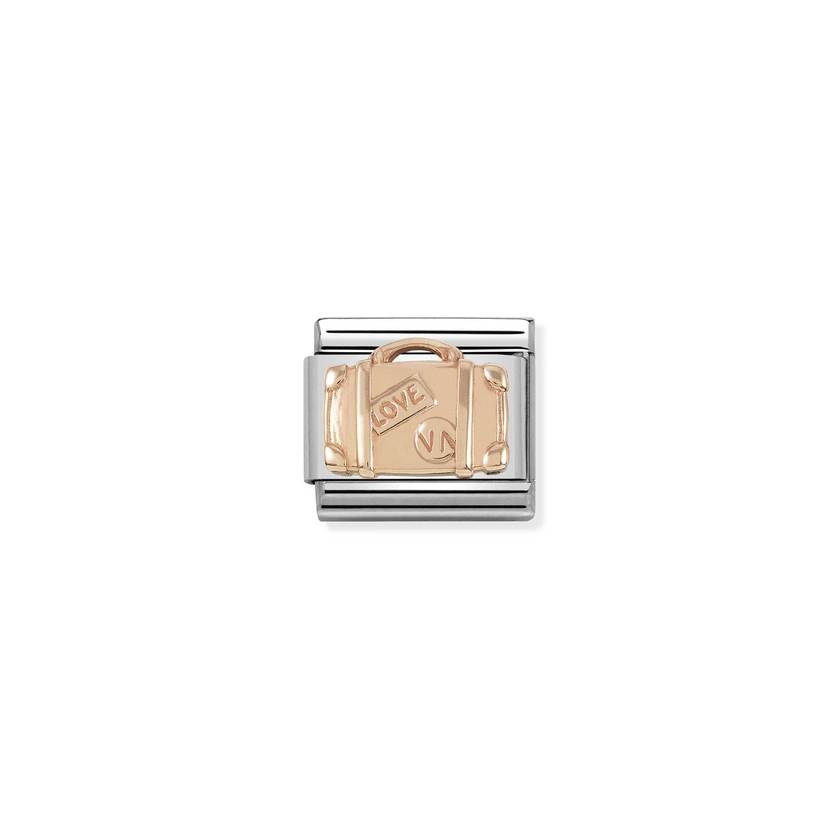 Nomination COMPOSABLE CLASSIC RELIEF aus Edelstahl und gold 9k (07_Koffer) 430102/07