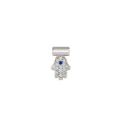 Nomination SEIMIA Anhaenger aus 925er Silber, mit Cubic Zirkonia (002_Hand der Fatima) 147123/002