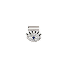 Nomination SEIMIA Anhaenger aus 925er Silber, mit Emaille und Cubic Zirkonia (bunt) verziert (001_Gottesauge) 147124/001