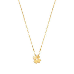 Nomination ESSENTIALS Halskette aus 925er Silber, dazu ein mit Cubic Zirkonia verziertes Schmuckelement (003_Kleeblatt Gelbgold) 148202/003