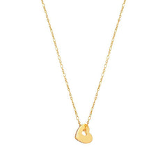 Nomination ESSENTIALS Halskette aus 925er Silber, dazu ein mit Cubic Zirkonia verziertes Schmuckelement (006_Herz Gelbgold) 148202/006