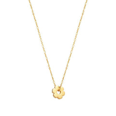 Nomination ESSENTIALS Halskette aus 925er Silber, dazu ein mit Cubic Zirkonia verziertes Schmuckelement (012_Bluete Gelbgold) 148202/012