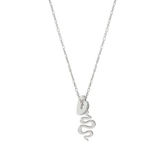 Nomination ESSENTIALS Halskette aus 925er Silber, dazu ein mit Cubic Zirkonia verziertes Schmuckelement und ein Anhaenger (004_Herz Silber) 148203/004