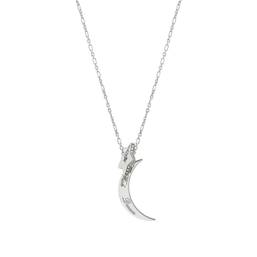 Nomination ESSENTIALS Halskette aus 925er Silber, dazu ein mit Cubic Zirkonia verziertes Schmuckelement und ein Anhaenger (007_Stern Silber) 148203/007