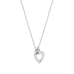 Nomination ESSENTIALS Halskette aus 925er Silber, dazu ein mit Cubic Zirkonia verziertes Schmuckelement und ein Anhaenger (010_Bluete Silber) 148203/010