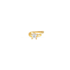 Nomination SENTIMENTAL Solitaer-Ear Cuff aus 925er Silber, mit Cubic Zirkonia verziert (002_Stern Gelbgold) 149209/002