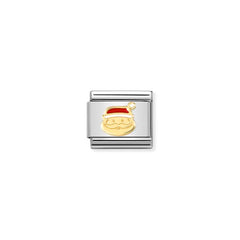 Nomination Composable Classic CHRISTMAS Edelstahl, Email und 18K-Gold (24_(Nikolaus-Kopf)) 030225/24