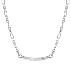 Nomination ENDLESS Halskette aus 925er Silber, mit Cubic Zirkonia in Pave-Fassung verziert (010_(Silber)) 149105/010