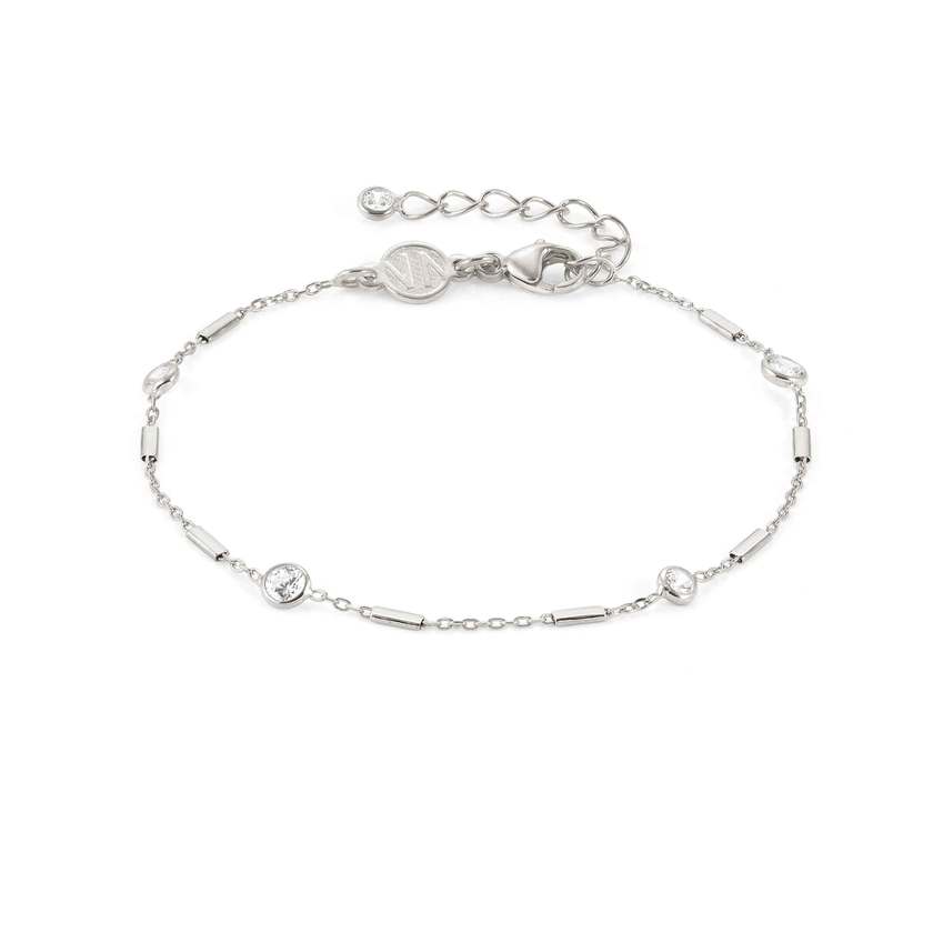 Nomination BELLA DETAILS EDITION Armband aus 925er Silber, mit Cubic Zirkonia verziert (035_(Wuerfelkette)) 146684/035