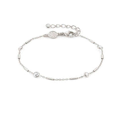 Nomination BELLA DETAILS EDITION Armband aus 925er Silber, mit Cubic Zirkonia verziert (035_(Wuerfelkette)) 146684/035