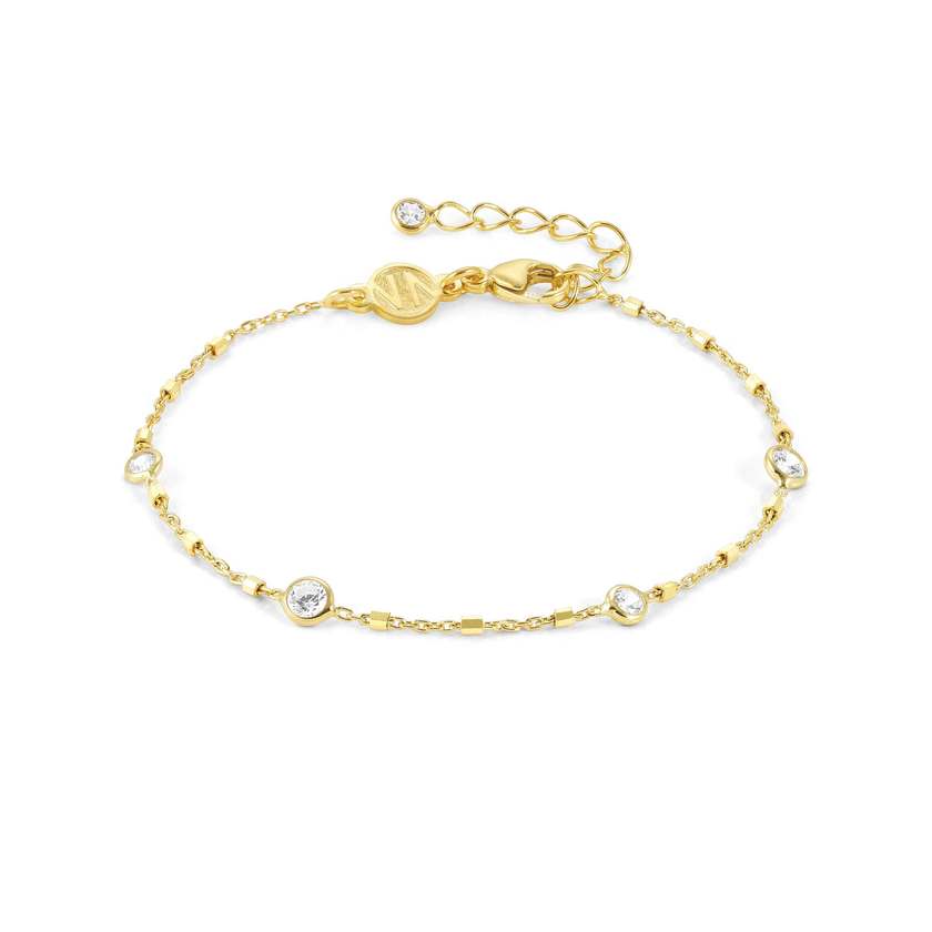 Nomination BELLA DETAILS EDITION Armband aus 925er Silber, vergoldet, mit Cubic Zirkonia verziert (034_(Fantasiekette)) 146685/034