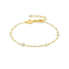 Nomination BELLA DETAILS EDITION Armband aus 925er Silber, vergoldet, mit Cubic Zirkonia verziert (034_(Fantasiekette)) 146685/034