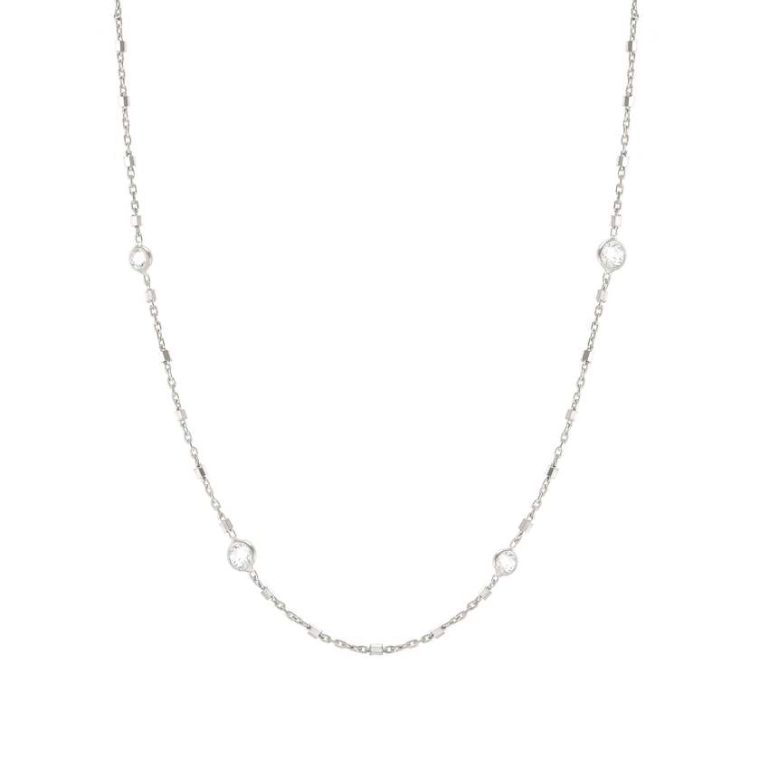 Nomination BELLA DETAILS EDITION Halskette aus 925er Silber, mit Cubic Zirkonia verziert (034_(Fantasiekette)) 146686/034