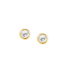 Nomination BELLA DETAILS EDITION Ohrstecker aus 925er Silber, mit Cubic Zirkonia verziert (012_(Gelb vergoldet)) 146688/012