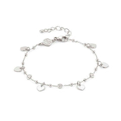 Nomination MELODIE HAPPY EDITION Armband aus 925er Silber, mit Cubic Zirkonia verziert (001_Silbernes Herz) 147720/001
