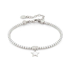 Nomination CHIC&CHARM COLORS EDITION Armband aus 925er Silber, mit Cubic Zirkonia verziert (031_(Stern, Weisser Opal)) 148611/031