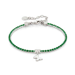 Nomination CHIC&CHARM COLORS EDITION Armband aus 925er Silber, mit Cubic Zirkonia verziert (038_(Schmetterling, Gruen)) 148611/038