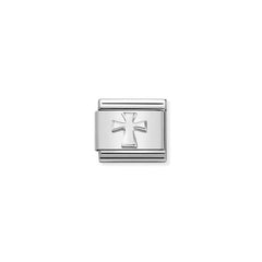 Nomination Composable Classic SYMBOLE Edelstahl und 925er Silber (02_(Kreuz)) 330106/02