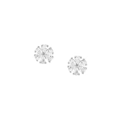 Nomination SWEETROCK NATURE EDITION Ohrstecker aus 925er Silber, mit Cubic Zirkonia besetzt (043_(Blume, Silber)) 148042/043