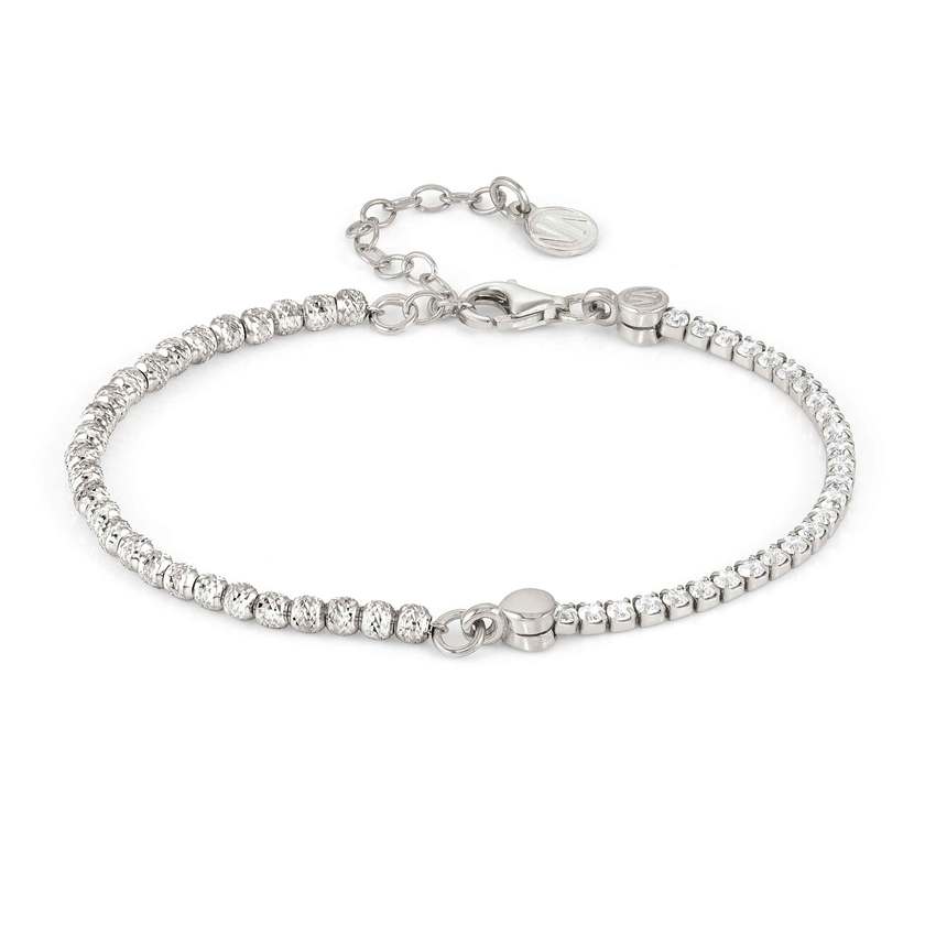 Nomination CHIC&CHARM CELEBRATION EDITION Kombi-Armband aus 925er Silber, halb mit Cubic Zirkonia besetzt (010_(Silber)) 148615/010