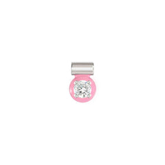 Nomination SEIMIA CANDY Anhaenger aus 925er Silber, mit Cubic Zirkonia und Emaille verziert (030_(CZ: Weiss, Em: Magenta)) 148824/030