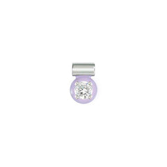 Nomination SEIMIA CANDY Anhaenger aus 925er Silber, mit Cubic Zirkonia und Emaille verziert (031_(CZ: Weiss, Em: Lila)) 148824/031
