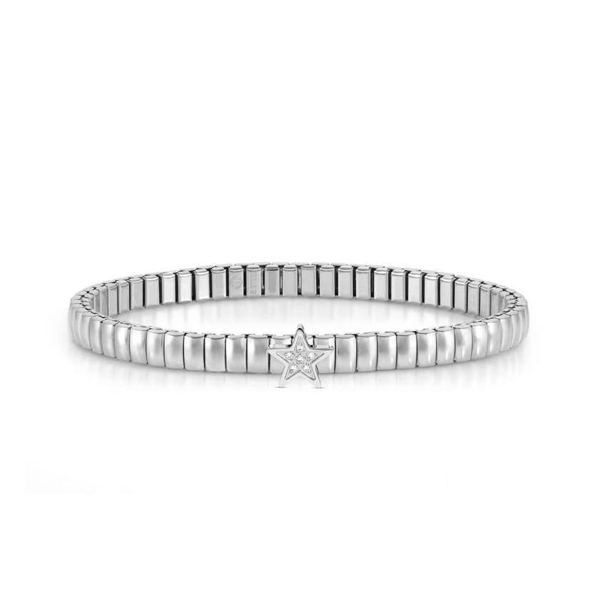Nomination XTE XSMALL LIFE Armband aus Edelstahl, mit Cubic Zirkonia verziert (007_Stern (Silber)) 046007/007